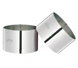Kuchenprofi - Cooking Ring Molds, 4 Piece Set, 3-Inch, Stainless - Silver