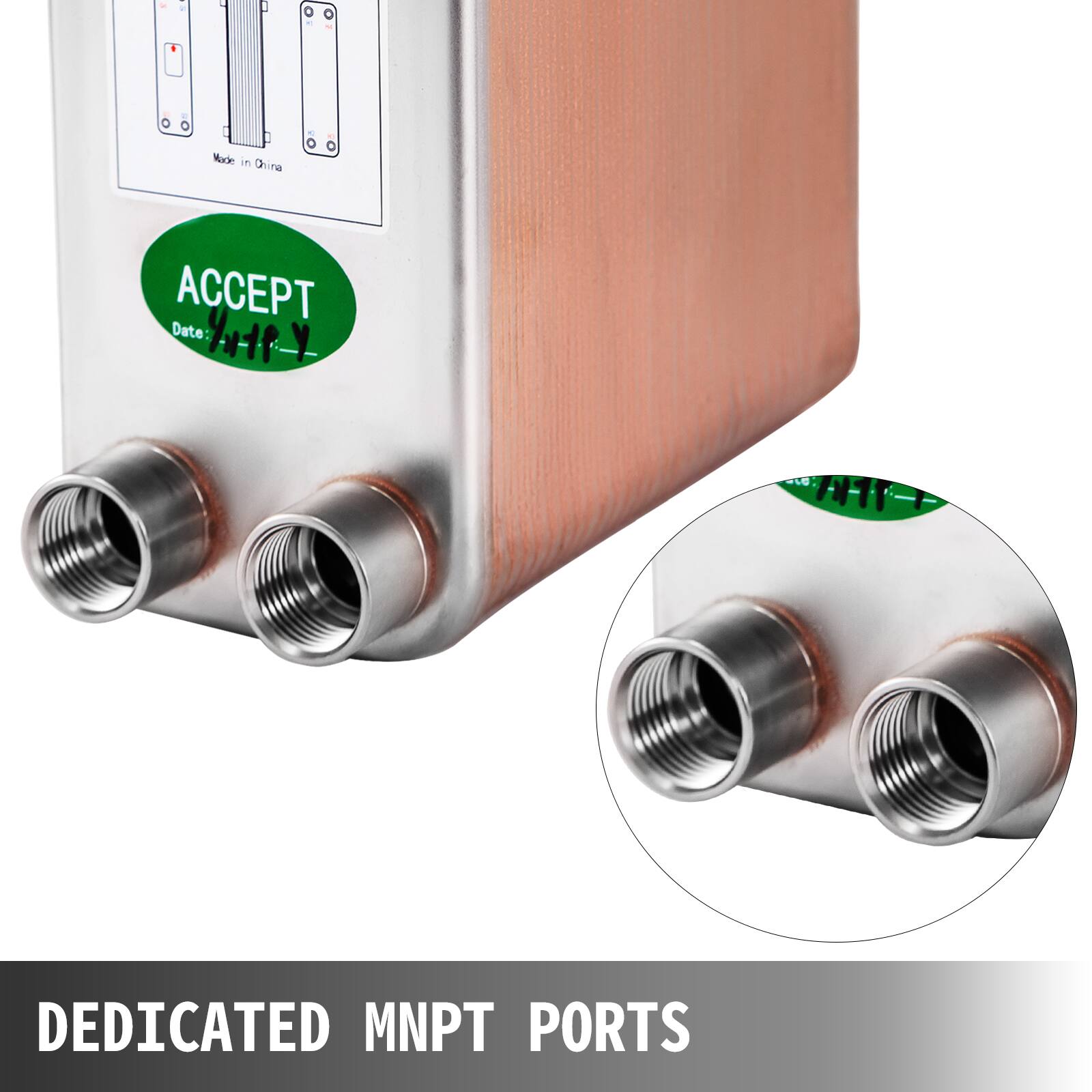 Made in China  
ACCEPT  
Date:  
DEDICATED MNPT PORTS