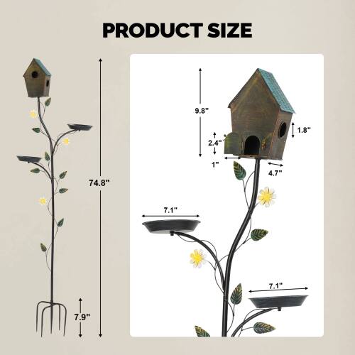 PRODUCT SIZE

9.8"  
2.4"  
1.8"  
74.8"  
1"  
4.7"  
7.1"  
7.1"  
7.9"