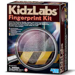 4M - Fingerprint Science Kit, Hands On STEM Activity Set with Observation Tools - Multicolor