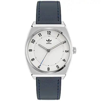 Front. adidas - Adidas Men's Originals Style Code Two White Dial Watch - AOSY22030 - White.