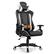 Front. Costway - Massage Gaming Chair with Headrest - White and Black.