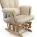 Alt View 13. Storkcraft - Hoop Glider and Ottoman - Natural/Beige.