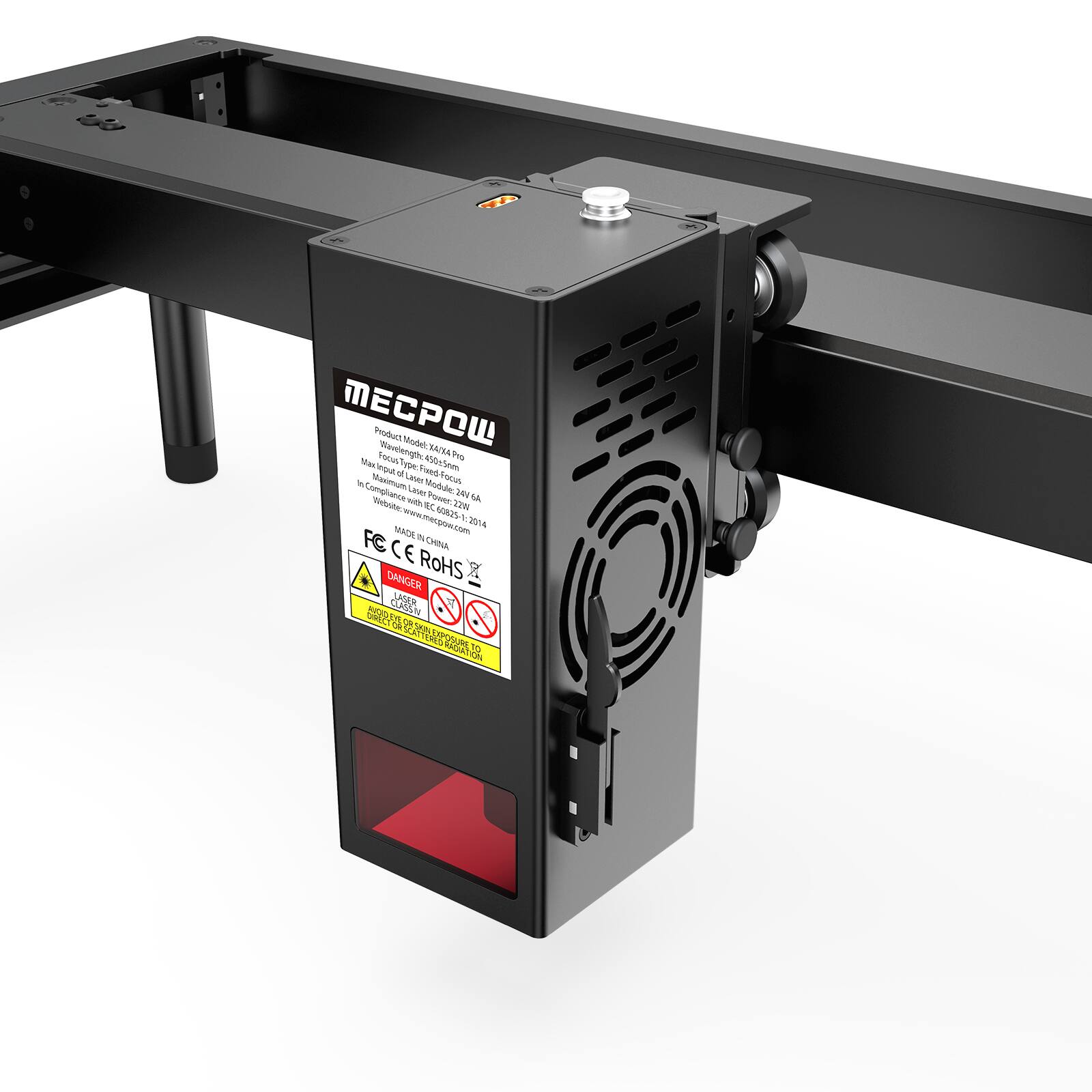 MECPW Product Miutel EA Facus Wavtlengt Ti Max Type 450c Som OuR Fieed - Masiatm LaN S 1ooal omglance Lewe Module 3 wE Posec LA Tituste OROS 22 Em T igo.com 2 MACA N FC CE CANAL DANGER ROHS SAGA CLASEN N a SE 22 D