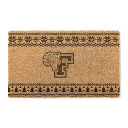 Jardine - Fordham Rams 18" x 30" Holiday Coir Doormat - Brown