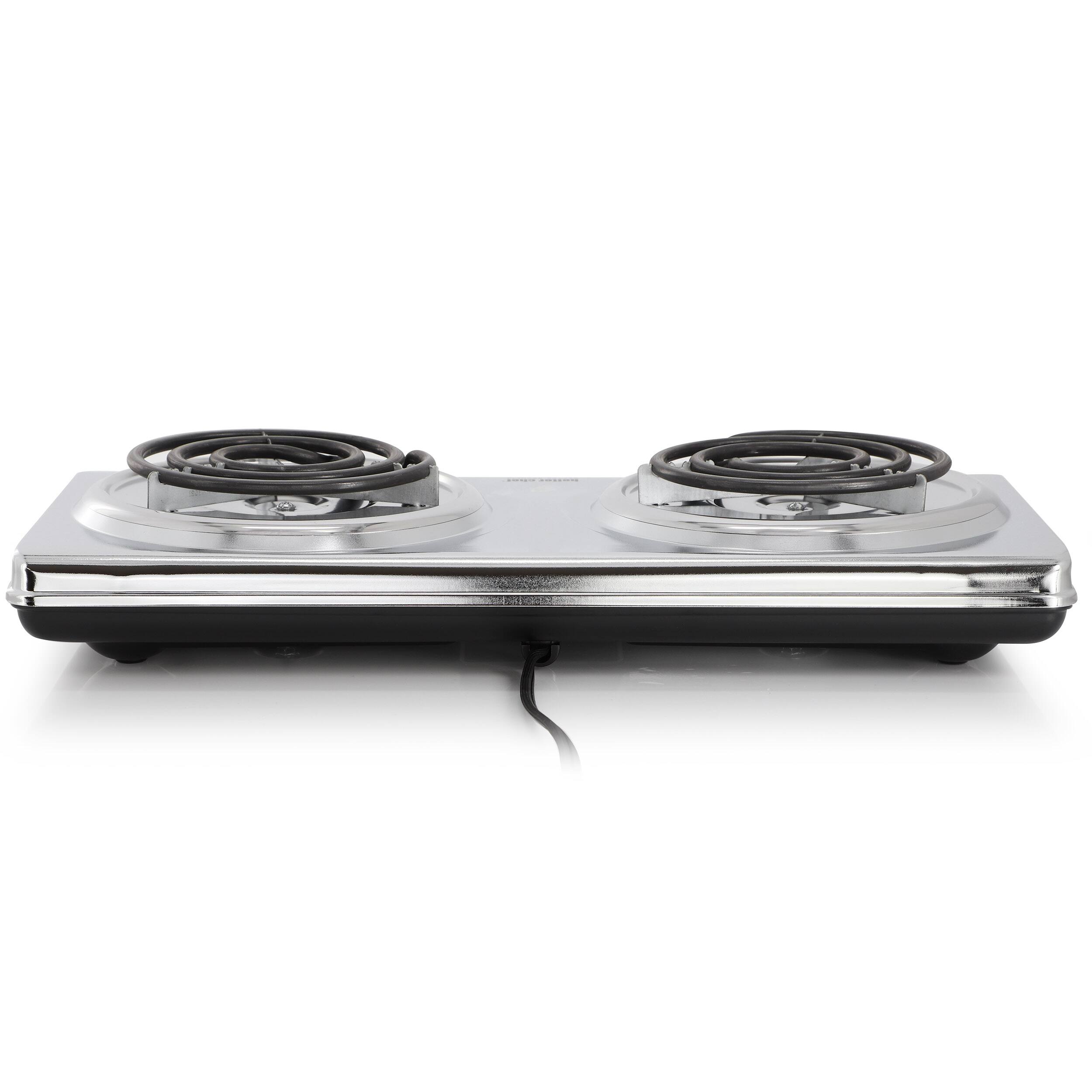Alt View 2. Better Chef - Better Chef 1500 Watt Dual Element Electric Countertop Range in Silver - Silver.