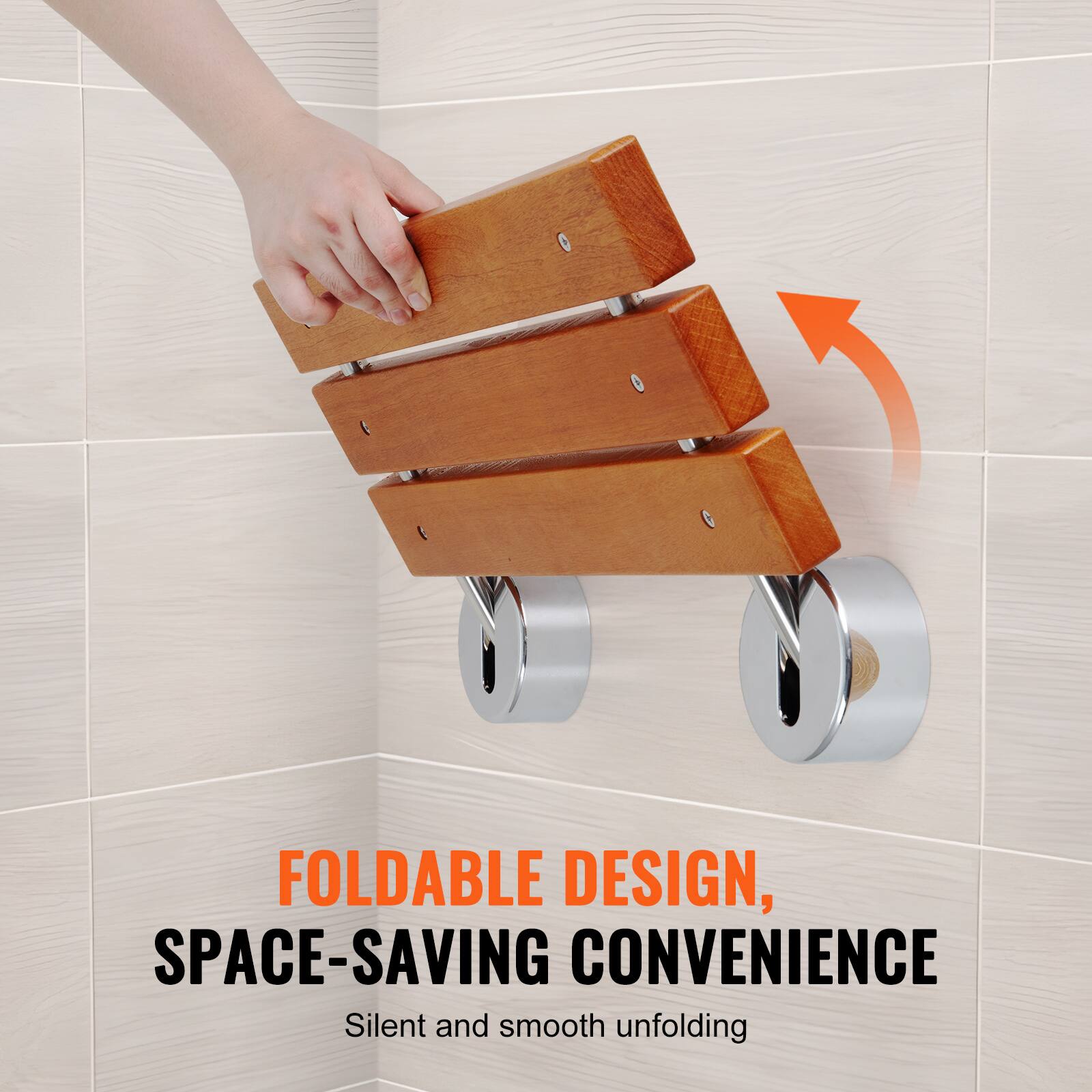 FOLDABLE DESIGN, SPACE-SAVING CONVENIENCE  
Silent and smooth unfolding