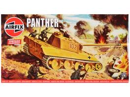 Level 2 Model Kit German Panther Tank 1/76 Plastic Model Kit by Airfix - Multi