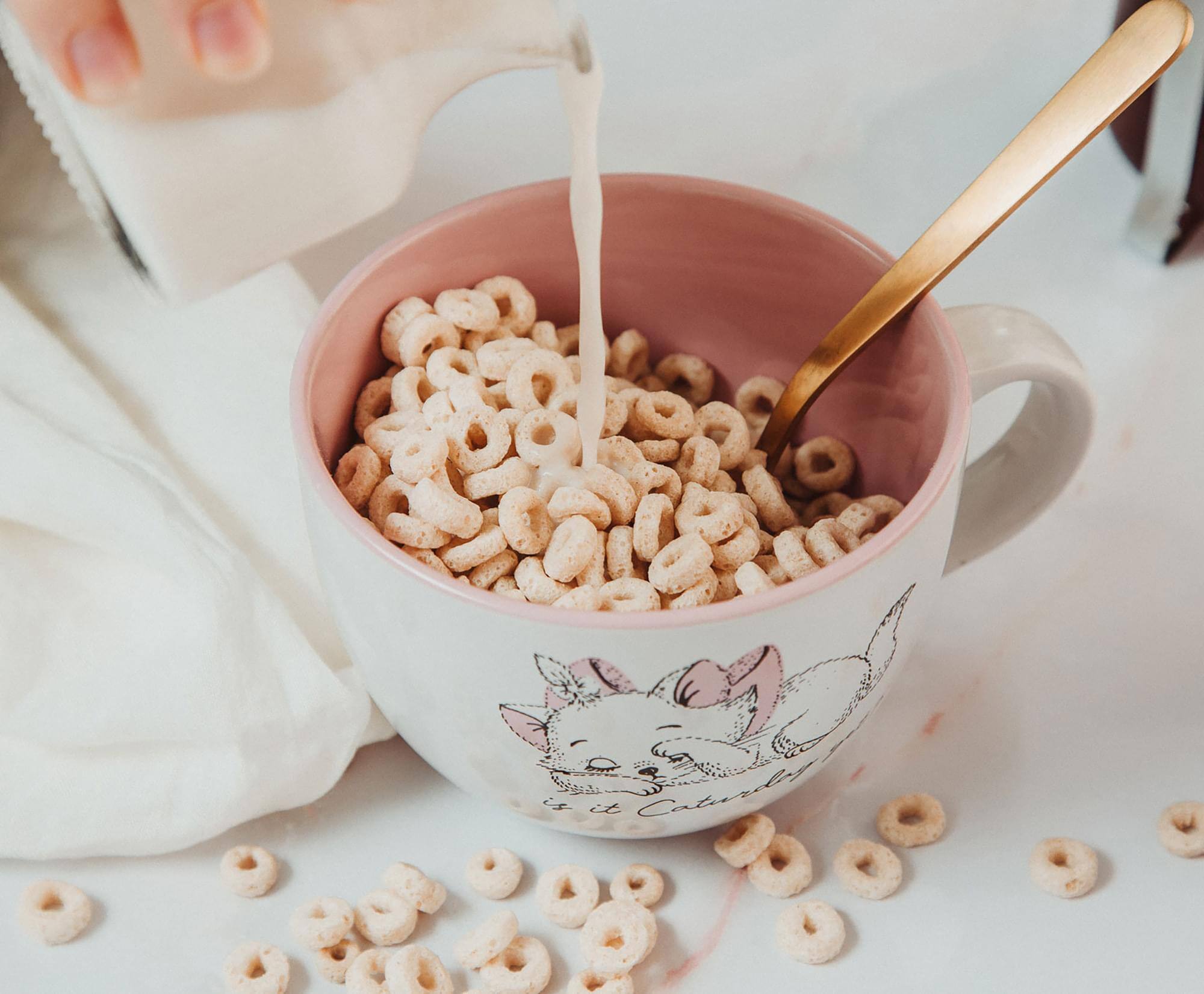 Alt View 3. Silver Buffalo - Disney The Aristocats Marie "Is It Caturday?" Ceramic Soup Mug | Holds 24 Ounces - White.