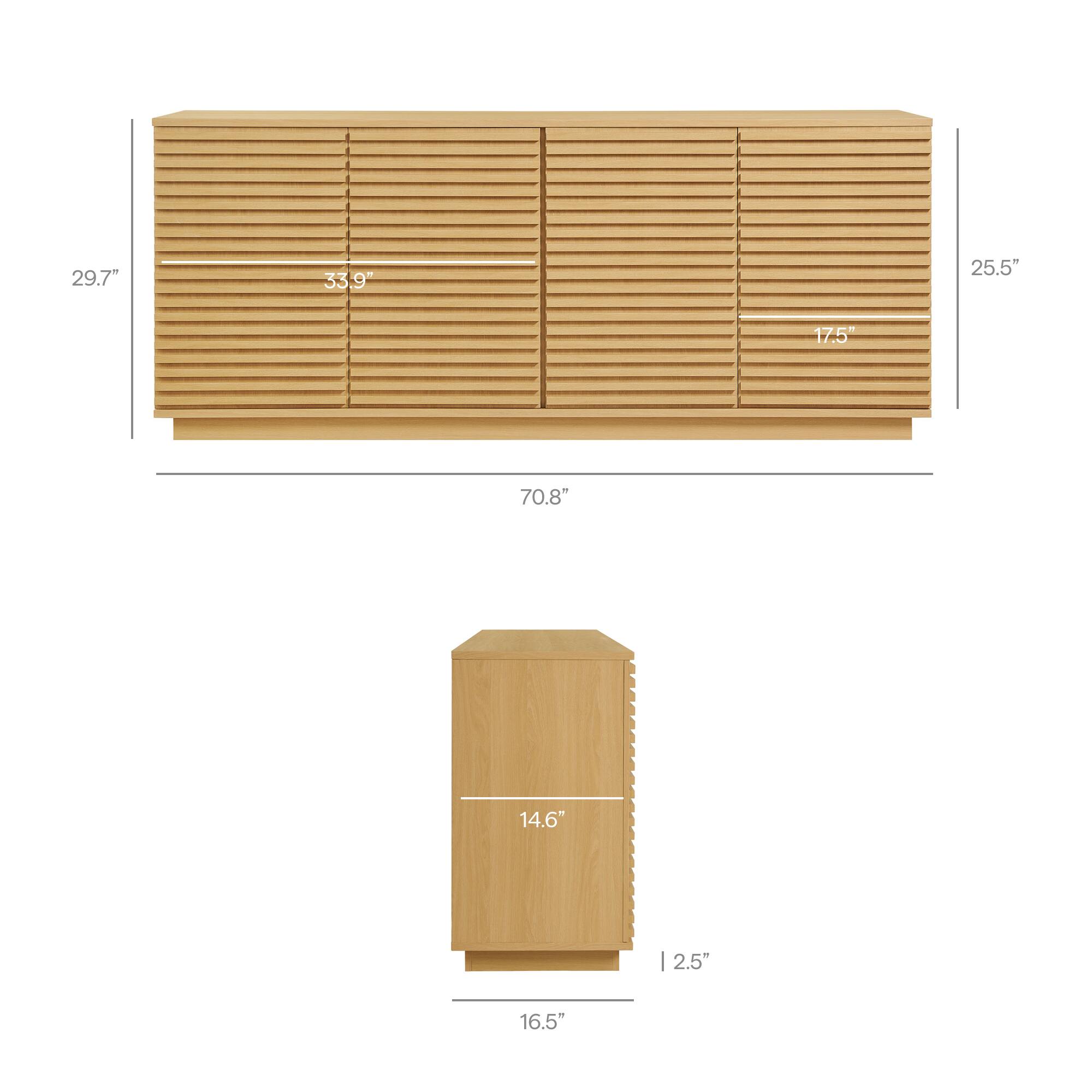 29.7" 33.9" 25.5" 17.5" 70.8" 14.6" | 2.5" 16.5"
