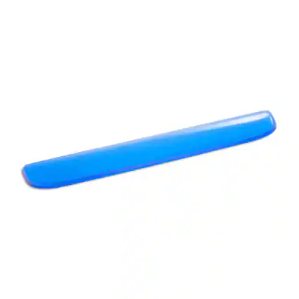 Front. Staples TECH - Staples TECH Gel Non-Skid Wrist Rest, Blue Crystal (79038) - Blue.