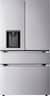 LG - 36-in Wide Standard-Depth MAX 28.6 Cu. Ft. 4-Door French Door Refrigerator Smart Refrigerator with Full Convert Drawer - PrintProof Stainless Steel Look
