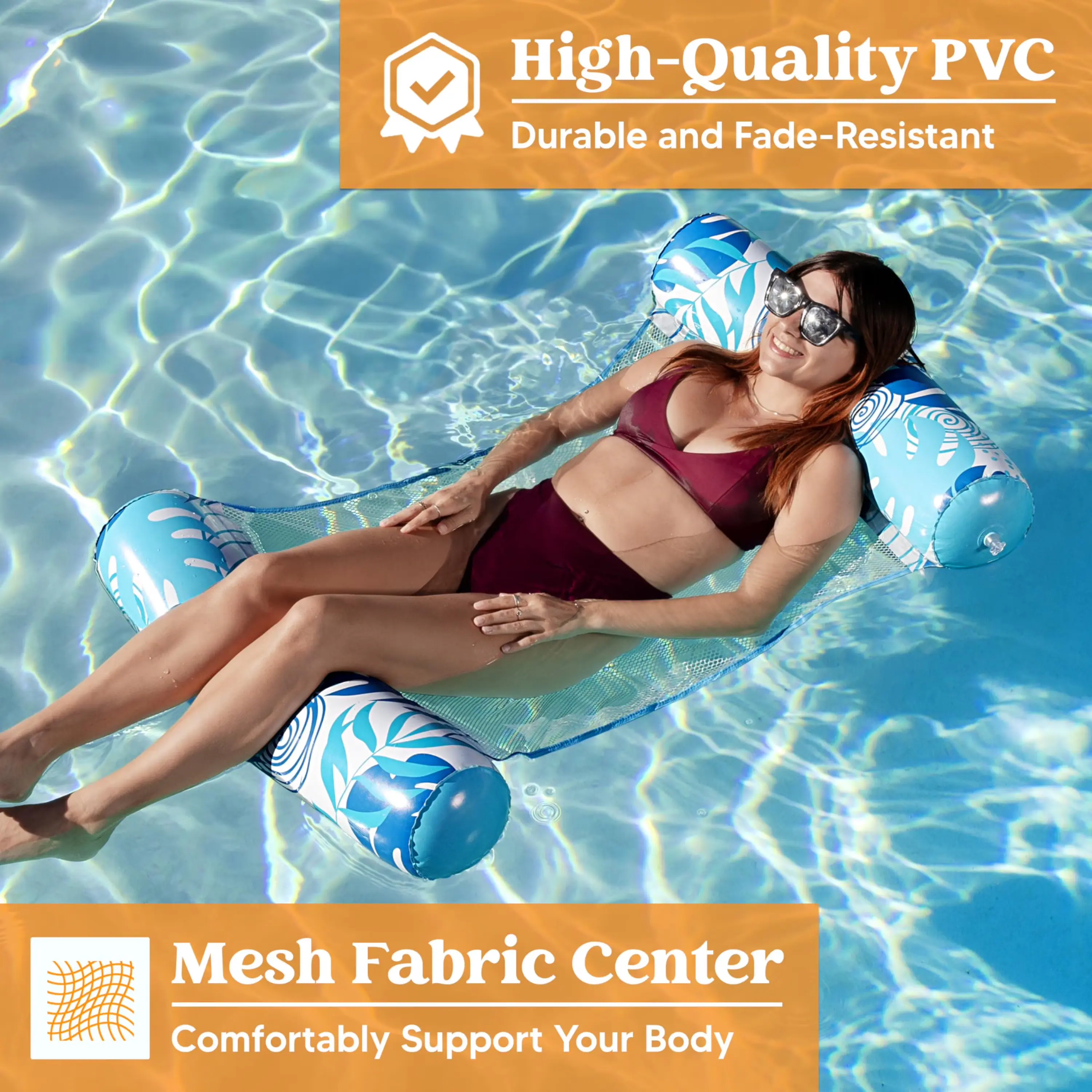 High-Quality PVC Durable and Fade-Resistant Mesh Fabric Center Comfortably Support Your Body