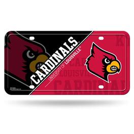 Rico Industries - University of Louisville Cardinals 12x6 Metal License Plate Auto Tag - Multi