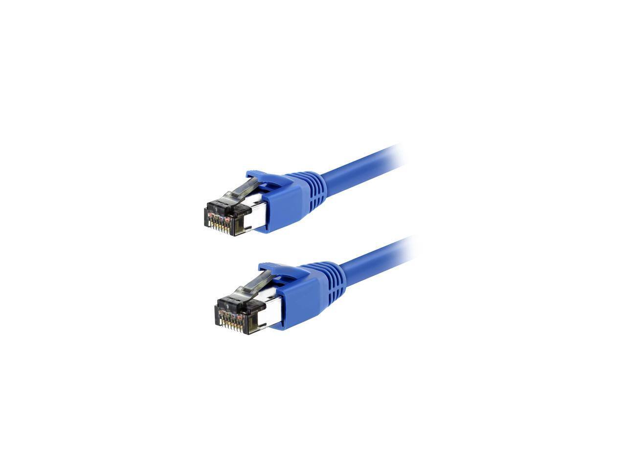 Alt View 1. Nippon Labs - Nippon Labs Cat8 RJ45 15FT 40Gbps 2000MHz S/FTP Ethernet Cable (Blue).