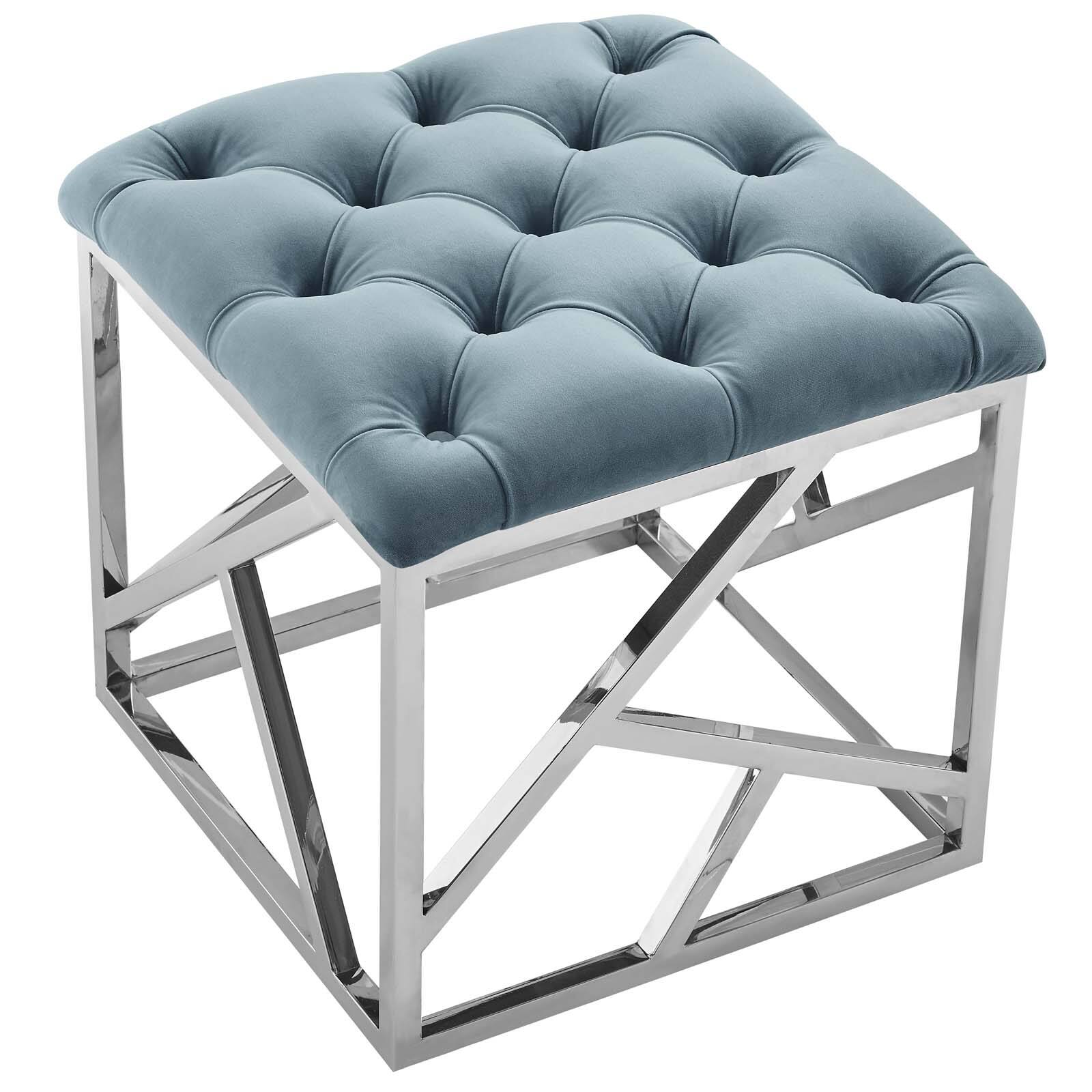 Back. Modway - Intersperse Ottoman by Modway - EEI-2866-SLV-SEA.