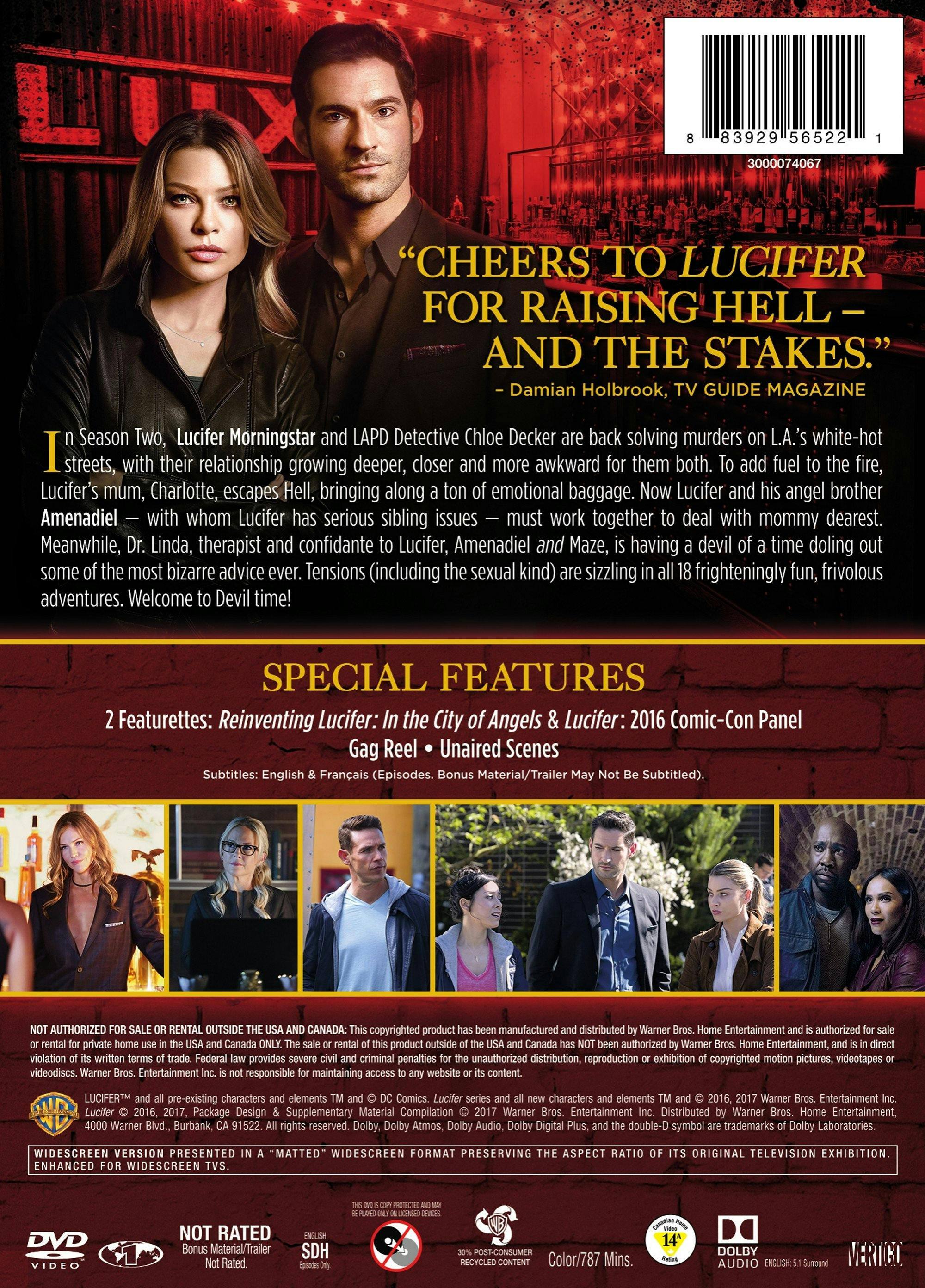 Angle. Lucifer: The Complete Second Season (Box Set) [DVD].