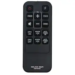 ALLIMITY - Replacement Remote Control AKB74815301, Fit for LG Soundbar LAS453B LAS454B LAS485B SH3B SH3K SJ4Y SPH3B-W SPH4B-W - Black