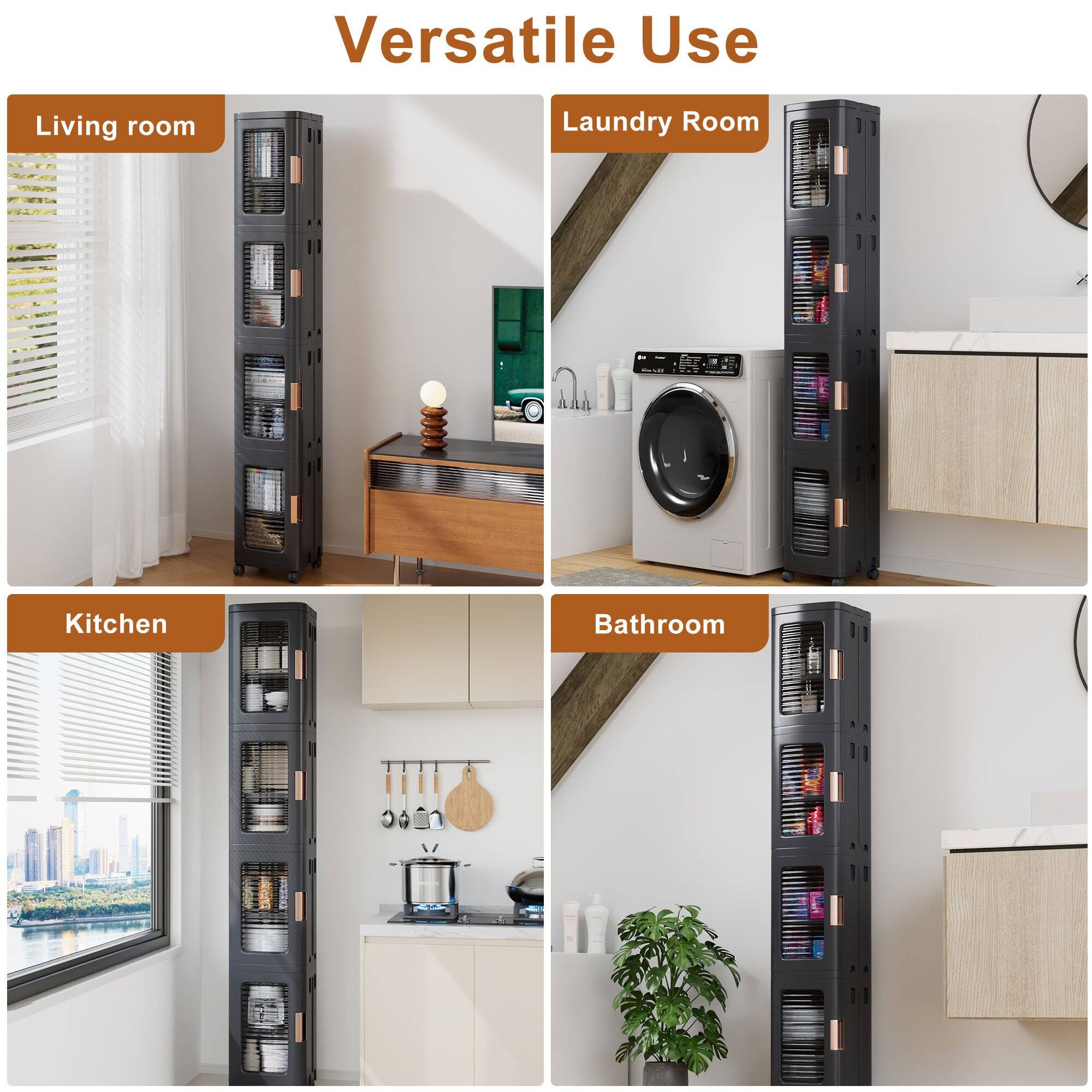 Versatile Use

Living room

Laundry Room

Kitchen

Bathroom