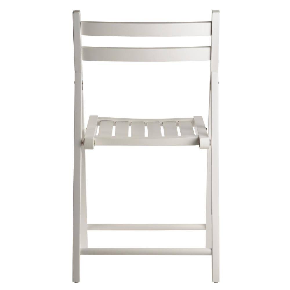 Alt View 1. FurniFact - 4-PC Folding Chair Set - White.