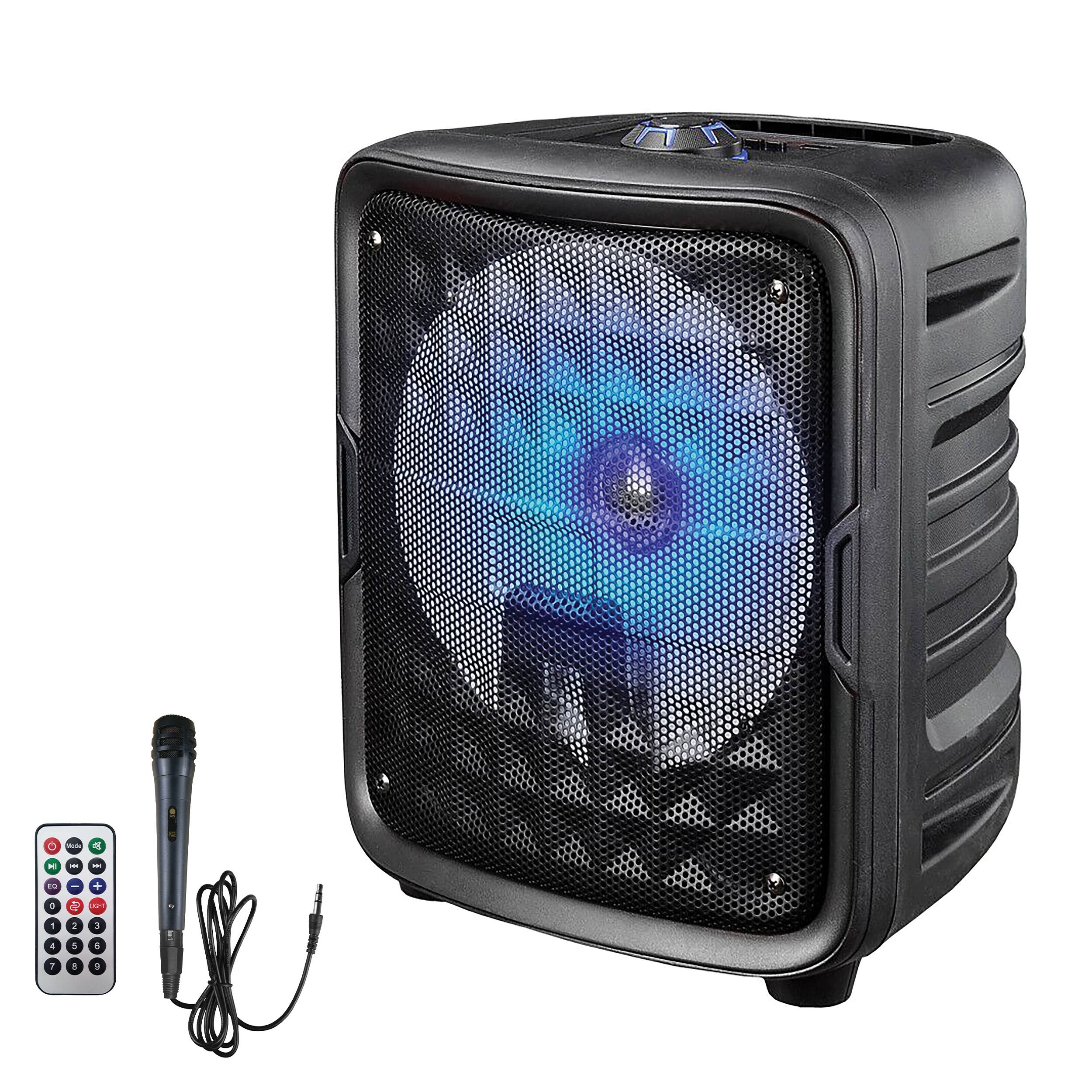Alt View 3. iQ Sound - IQ Sound 8 Inch Bluetooth Speaker in Black with TWS.