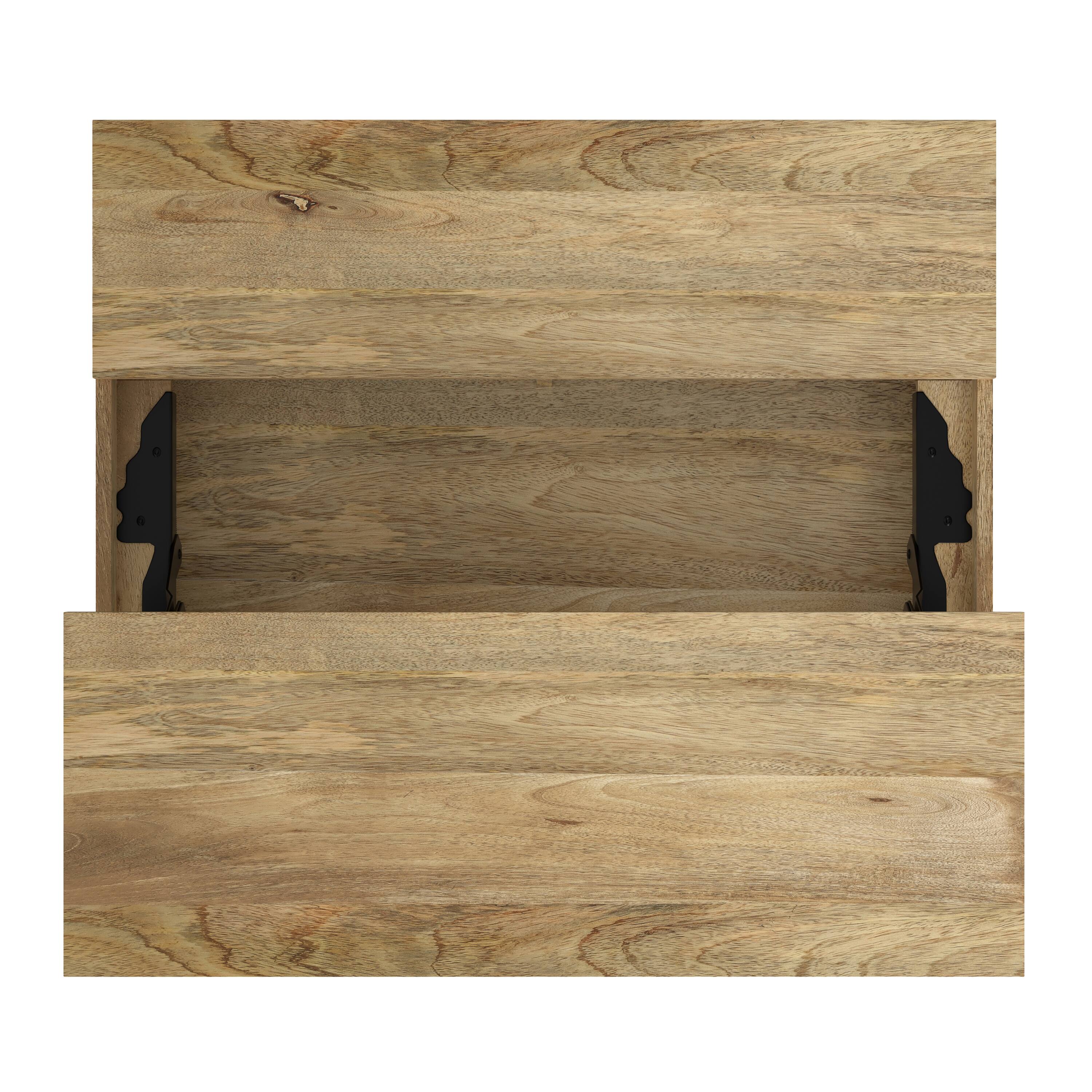 Alt View 7. Simpli Home - Jager SOLID MANGO WOOD 36 inch Wide Rectangle Contemporary Modern Lift Top Coffee Table in Natural - Natural.