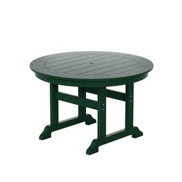 WestinTrends - Malibu 47" Outdoor Patio Round Dining Table - Dark Green