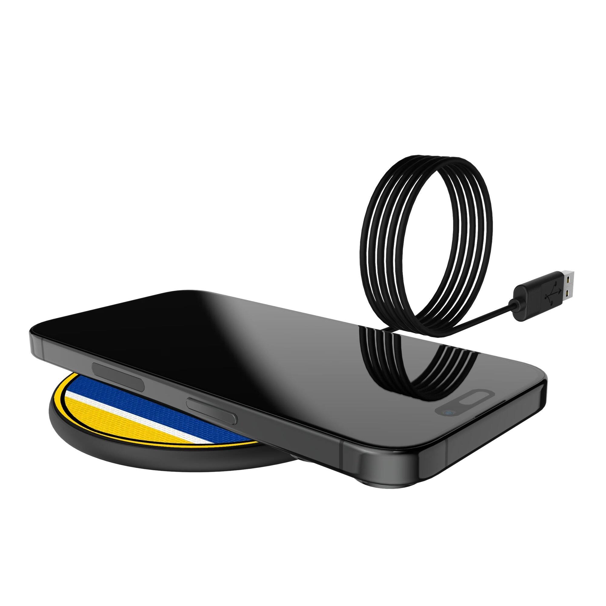 Alt View 3. Keyscaper - Los Angeles Rams 15 Watt Wireless Induction Charger - Multicolor.