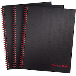 Black n' Red - Hardcover Twinwire Business Notebook