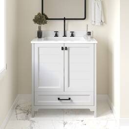 Bathroom Vanity w/ Ceramic Undermount Sink, Cabinet, Bottom Drawer