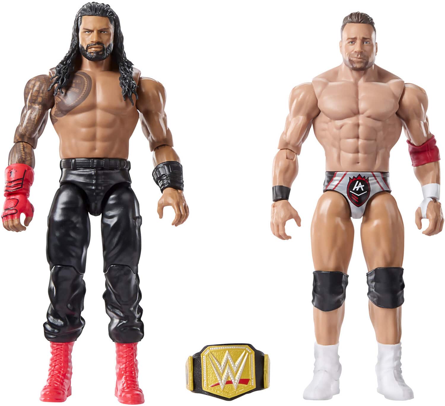 Mattel - Collectible - WWE Main Event Showdown Roman Reigns vs. LA Knight Action Figure 2-Pack - COLLECTABLES - Multicolor