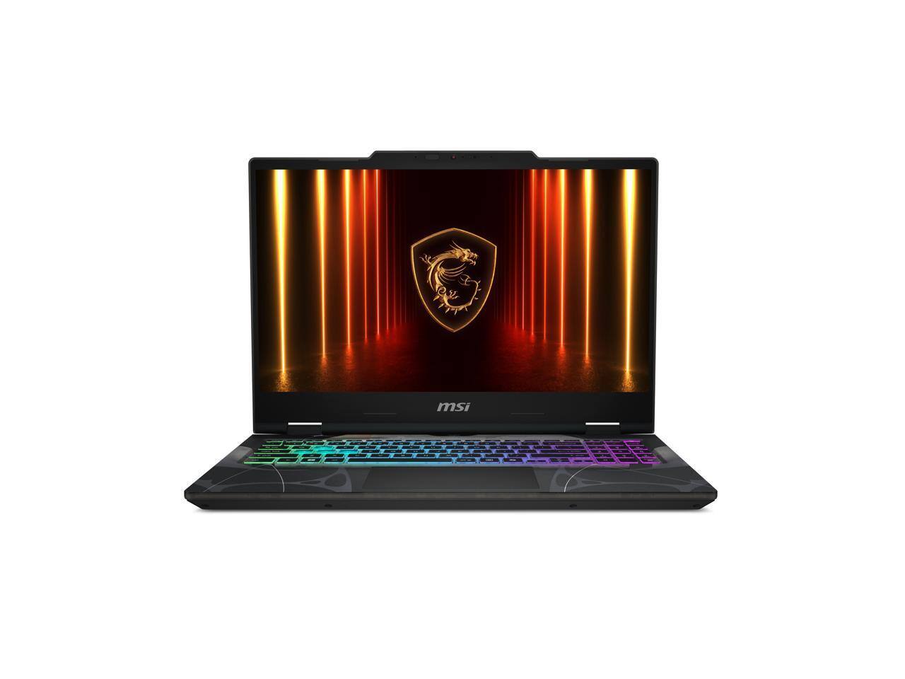 Alt View 1. MSI - MSI Cyborg A15 AI B2HWGKG-096US 15.6" Gaming Notebook - Ryzen 9 270, 32 GB, 1 TB SSD, RTX 5070 8 GB, Win 11 - Black.