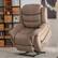 Alt View 15. Bestier - 41" Large Microfiber Power Lift Recliner with 8-Point Vibration Heating Massage Assistance Recliner Dual Motor - Brown.