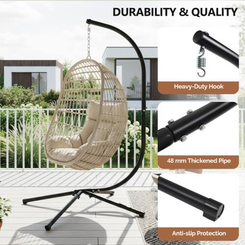 DURABILITY & QUALITY

Heavy-Duty Hook

48 mm Thickened Pipe

Anti-slip Protection