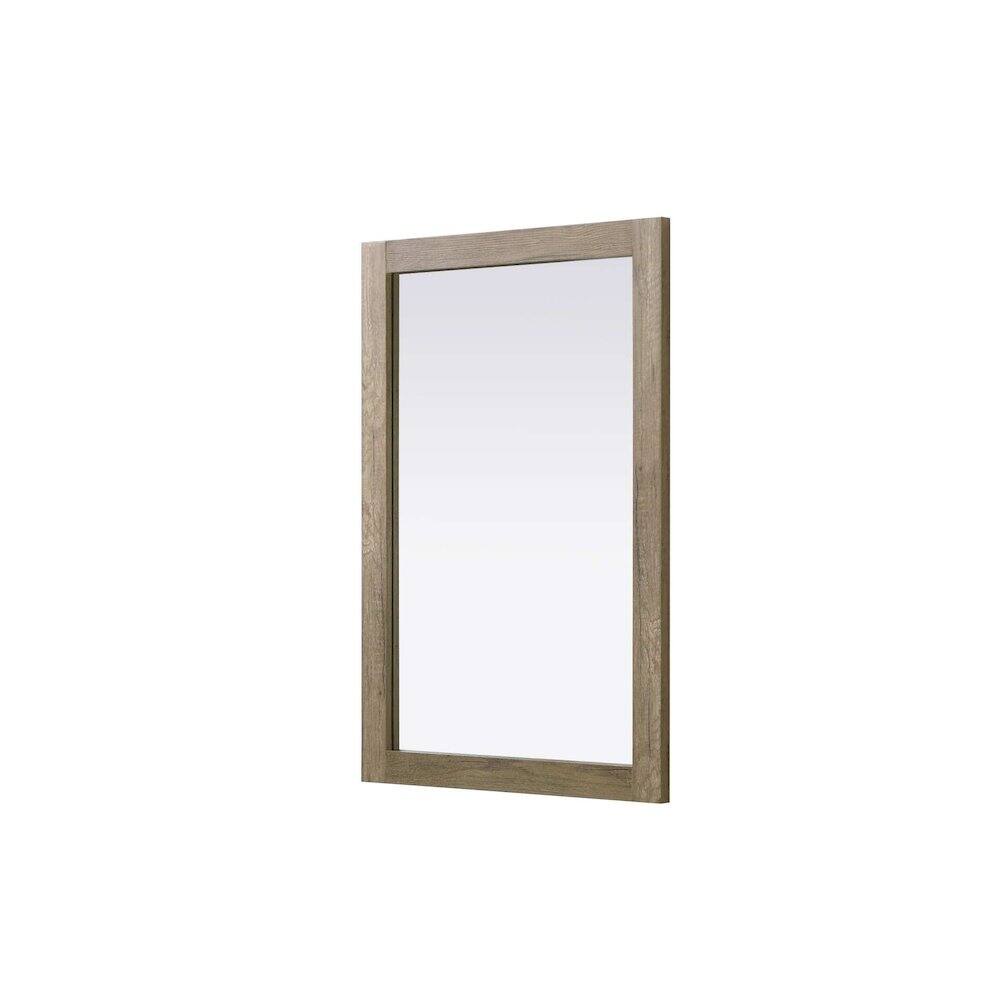 Alt View 3. Elegant Kitchen and Bath - Noah Wooden Rectangle Mirror 24 x 36 in Natural Oak - Natural Oak.