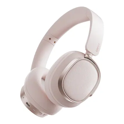 Front. Edifier - ES850NB Active Noise Cancelling Headphones - Pink.