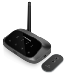 Avantree - Oasis Plus 2 Bluetooth Transmitter for TV w/Optical or AUX Output, Wireless Adapter for Headphones BT5.3 - Black