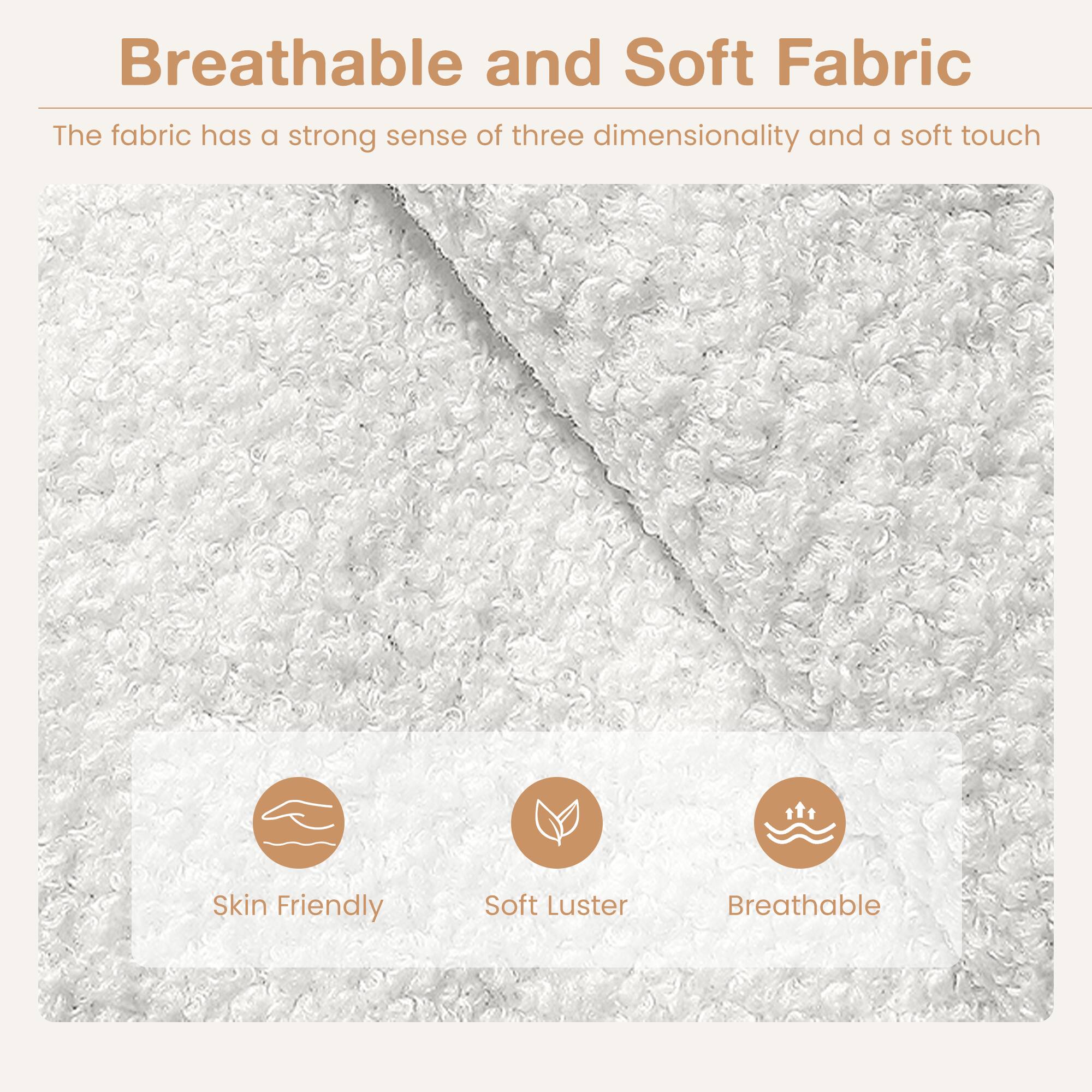 Breathable and Soft Fabric

The fabric has a strong sense of three dimensionality and a soft touch

- Skin Friendly
- Soft Luster
- Breathable