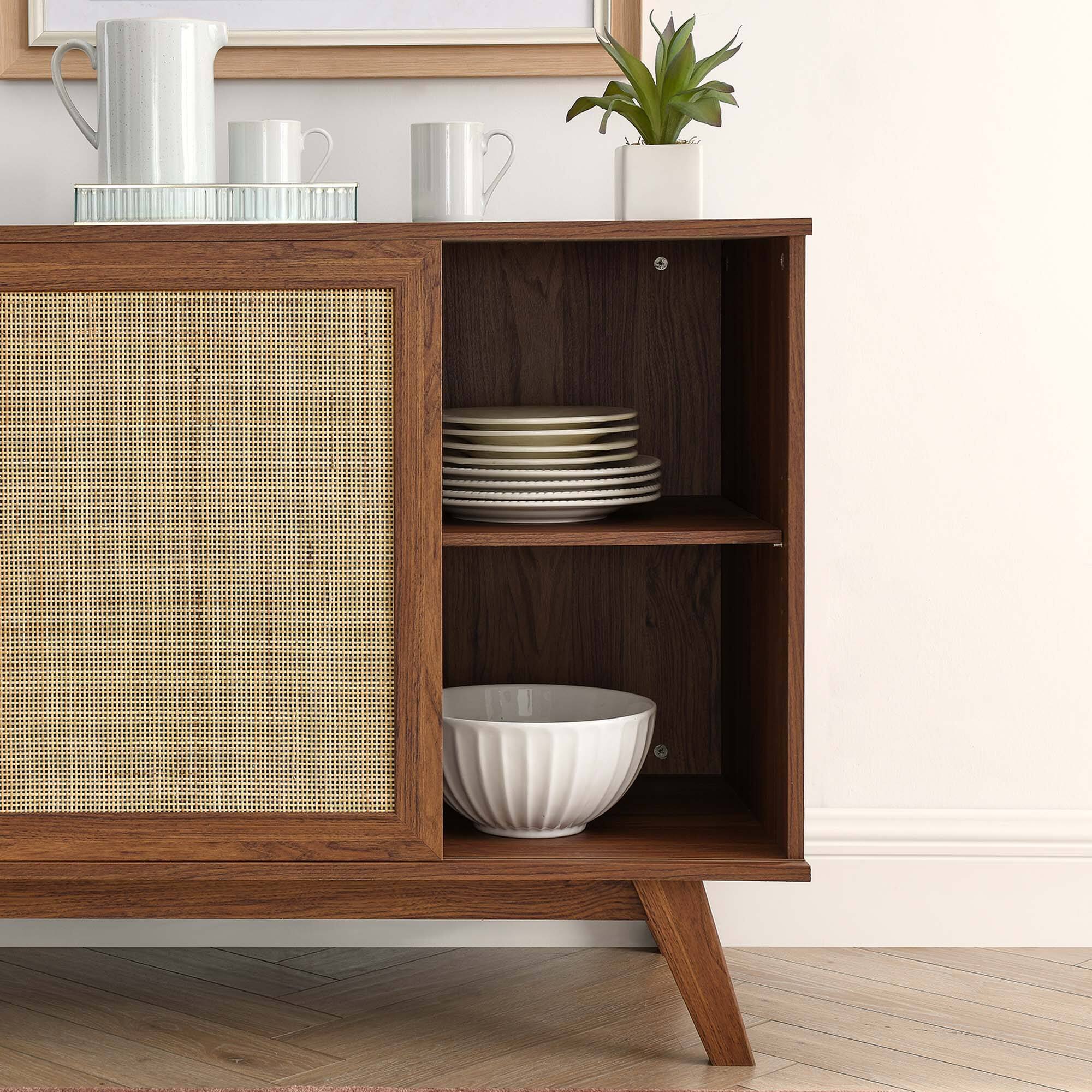 Back. Modway - Soma 40" Accent Cabinet by Modway - Walnut.