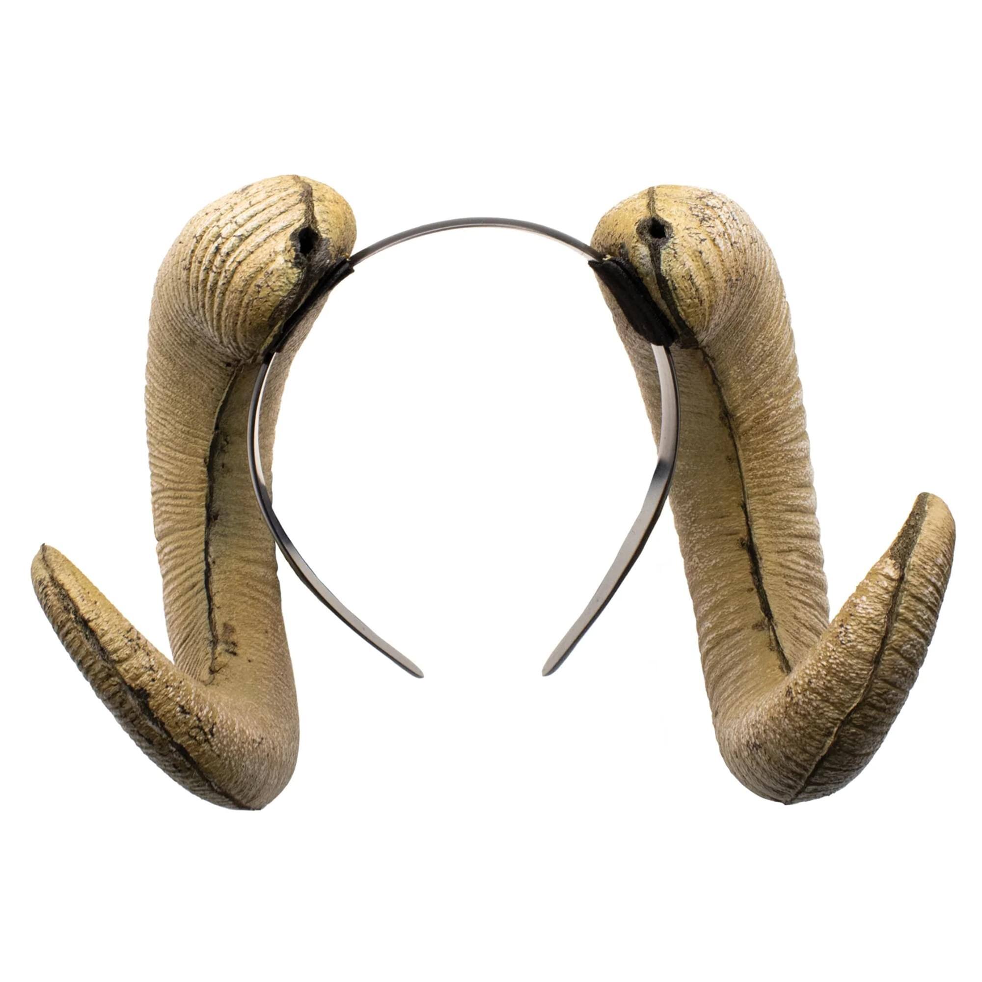 Alt View 1. Underwraps - Ram Horns Foam Adult Costume Headband - Brown.