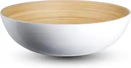 Lexa - Bamboo Salad Bowl, 12 Inch - White