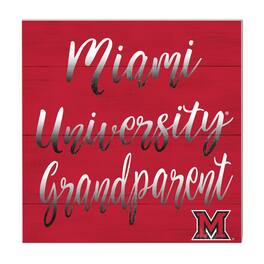 Jardine - Miami University RedHawks 10'' x 10'' Grandparent Plaque - Red