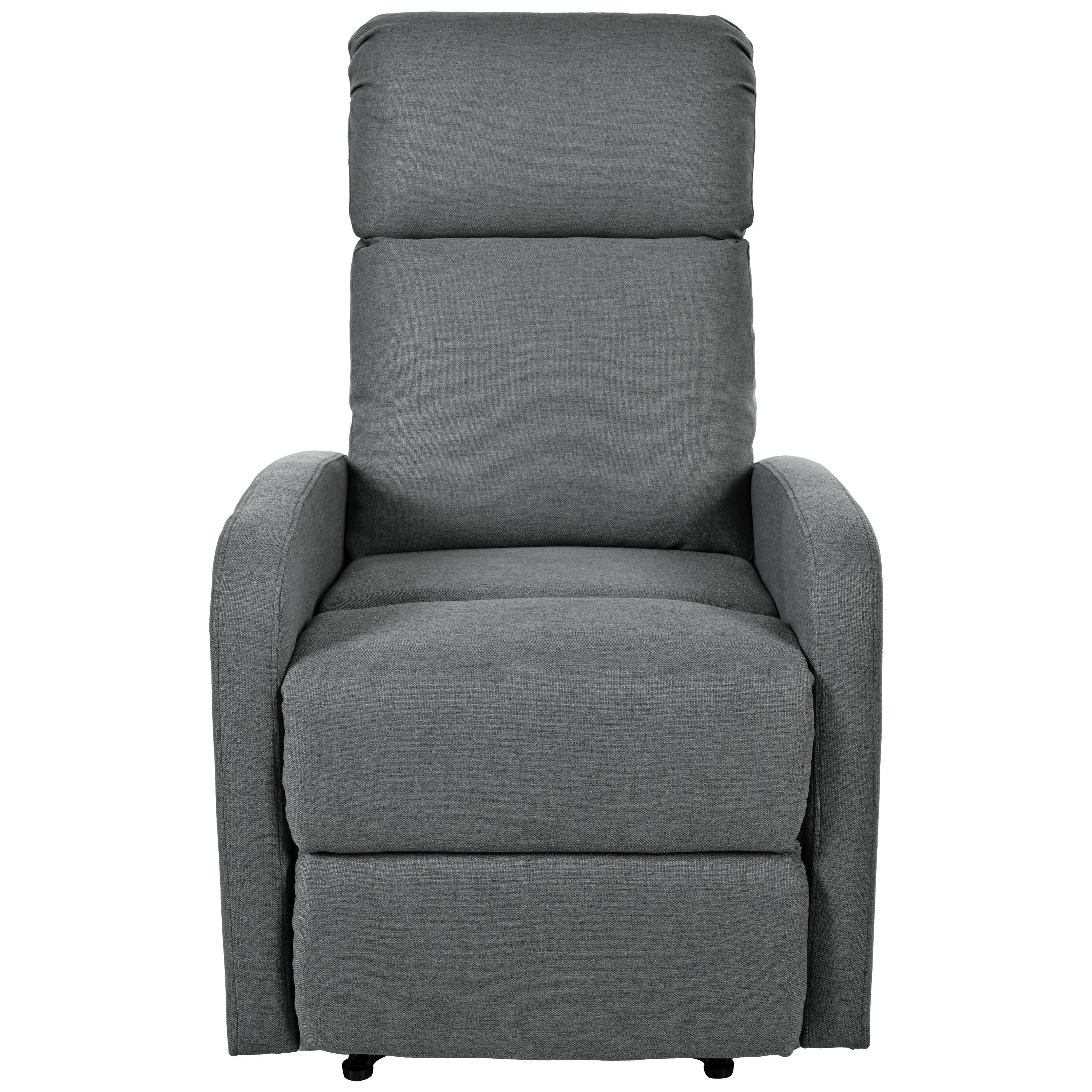 Alt View 4. TinyHomie - Modern Recliner Manual Recliner Home Theater Manual Recliner Chair with Adjustable Backrest - white.