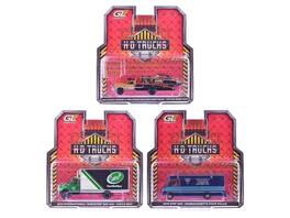 "H.D. Trucks" Series 26 Set of 3 pieces 1/64 Diecast Models by Greenlight - Multicolor