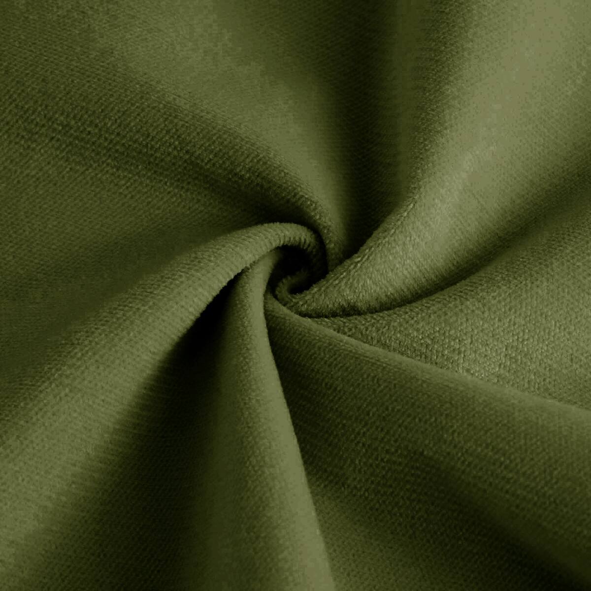 Alt View 5. Ropilly - Ropilly Olive Green Velvet Armless Sofa, Single Seat Accent Sofa with Pillow - Olive Green.