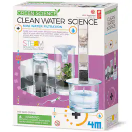 4M - 4M: Green Science Clean Water Science - DIY Water Filtration Kit, Solar Powered