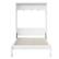 Back. Whisen - Twin Size Murphy Bed with Cabinet, Wood & MDF Foldable Guest Bed, Space-Saving Furniture - White.