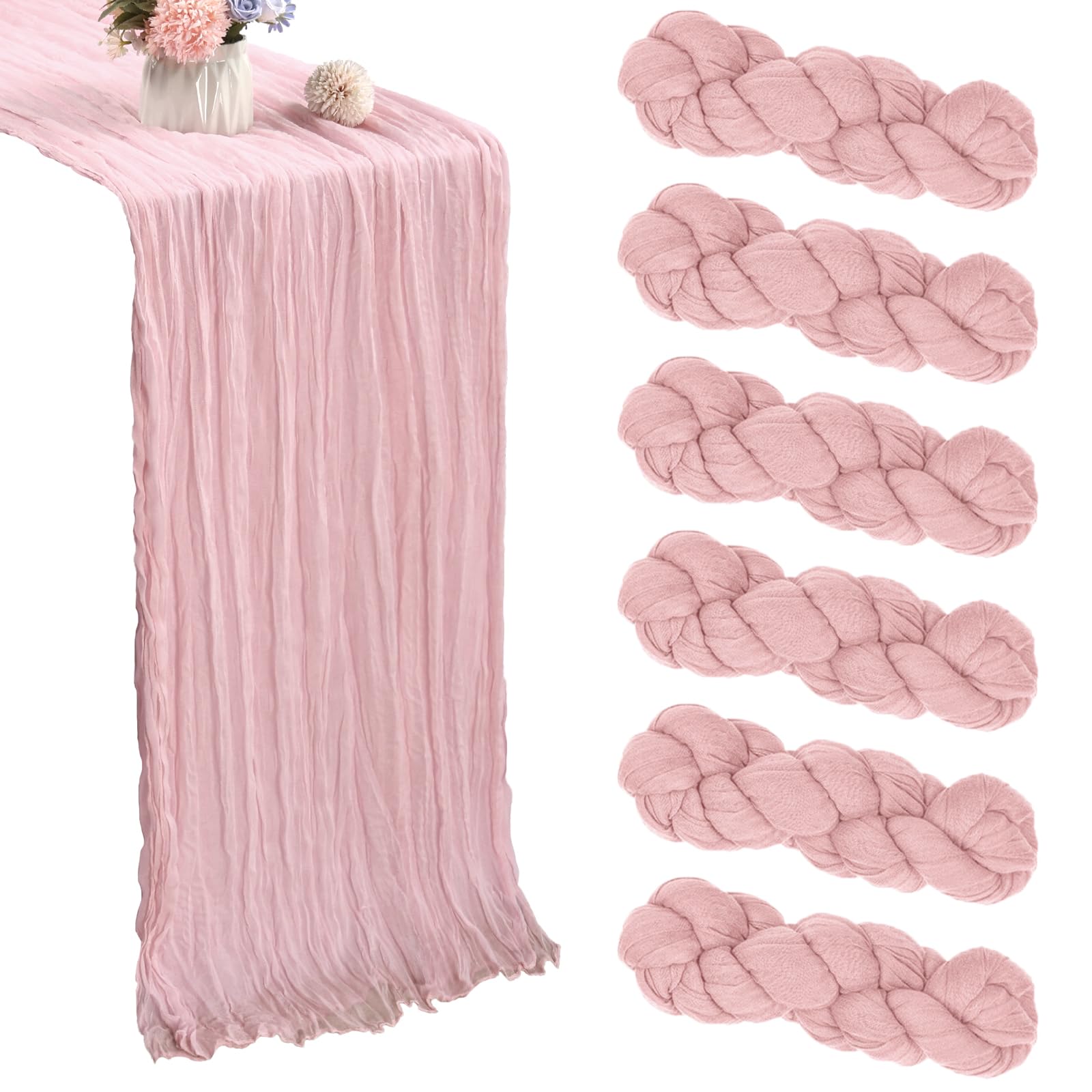 Dusty Pink-12 Pcs - 10Ft