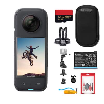 Insta360 X3 Waterproof 360 Camera + 50 in 1 Accessory Kit + 64GB Insta360 X3 Waterproof 360 Camera + 50 in 1 Accessory Kit + 64GB