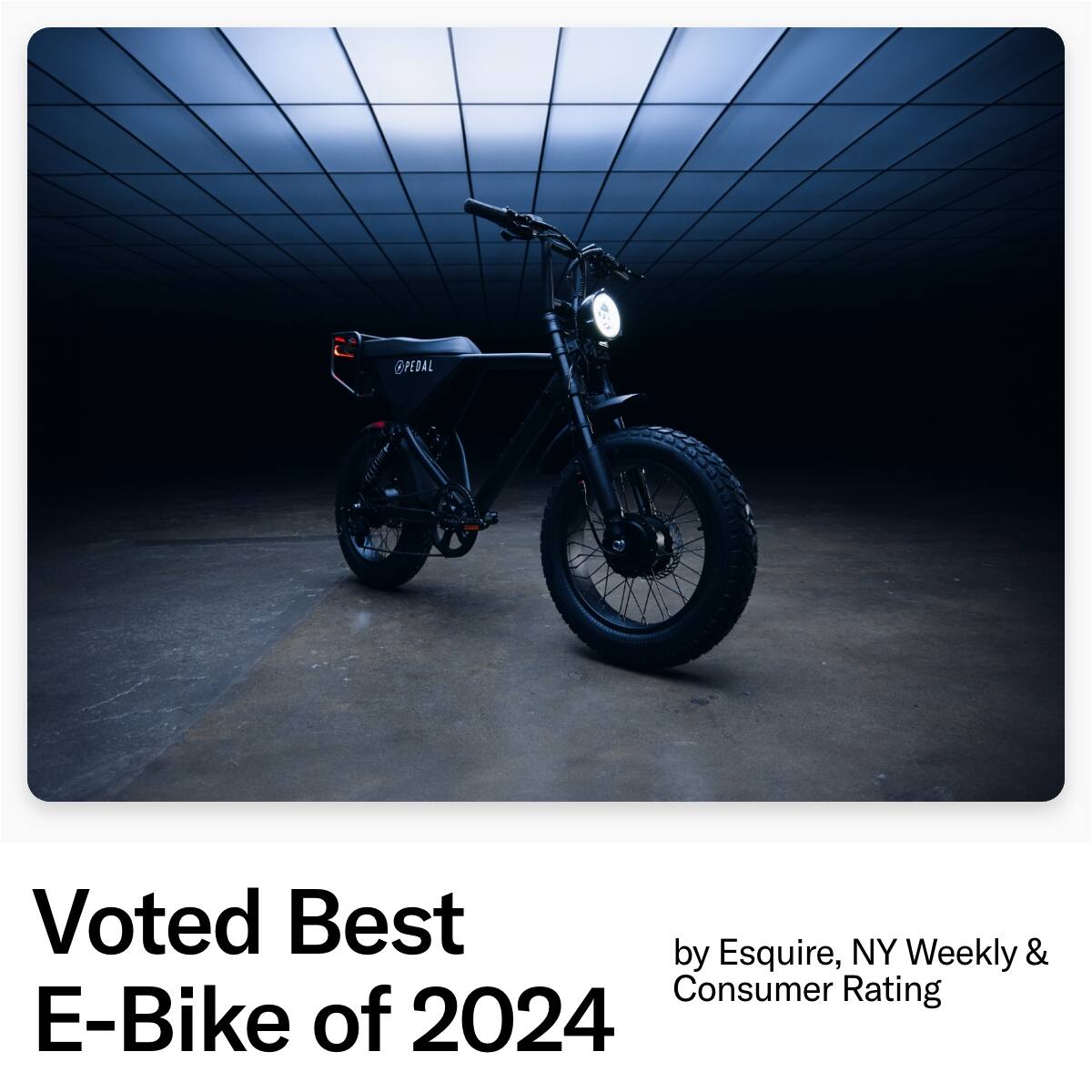 Voted Best E-Bike of 2024 by Esquire, NY Weekly & Consumer Rating